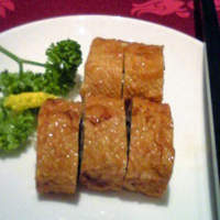 全聚徳 新宿店 - 前菜　湯葉の野菜巻き