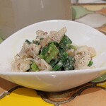 トリワイン ＰＩＫＯＳＨＨＨＵ - 鶏かわと分葱のぬた和え