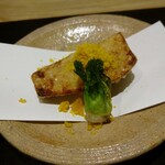 きたしんち 弓場慎之佑 - 海老芋からすみかけ