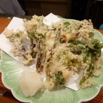 こづち - 【H25.6.12】山菜の天ぷら。