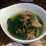 キッチン ブルー グローブ - スープのアップ