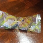 キッチン ブルー グローブ - お菓子のアップ