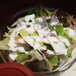 キッチン ブルー グローブ - サラダのアップ