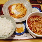 芝その更科 - そば定食カツ煮