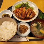 おこげ - 豚ロース生姜焼き定食