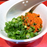 ラーメン二郎 - 待ってる間にカスタマイズ♪