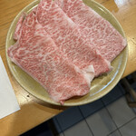 sukiyakishabushabukaisekiryouriazuki - 常陸牛のサーロイン