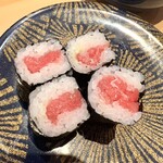 ことぶき寿司 - 本鮪赤身鉄火巻き　海苔も良いモノを使用してます♪