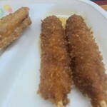 串太郎 - レンコンはさみ揚げ、味噌串カツ