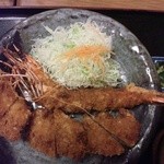 相模原 とん平 - 《エビ》　ヒレカツ定食　￥2100-