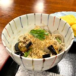 虎ノ門 大坂屋 砂場 - 揚げ茄子とおろしそば