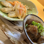 Sumiyaki Shougo - わかさぎ南蛮漬け、どて煮