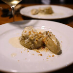 グシテ - 牡蠣とトピナンブール(菊芋)のスフレクリームソース