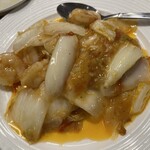 餃子百珍 一味玲玲 - ×エビ白菜の塩味炒め1,430円