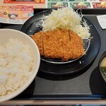 松のや - ロースカツ定食大590円