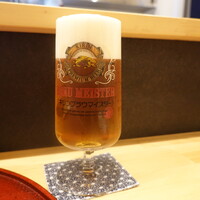 日本料理 直 - 生ビール