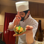 鮨結う翼 - プリン体巻き　パキューン　からの