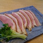 蕎麦切り わたなべ - 鴨ロース柚子胡椒添え