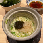 鮨結う翼 - 半分食べて味変　ご飯+のり醤油