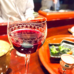 草喰 なかひがし - ✽ この日のカウンターは私たち以外は全員ワインをセレクト、引き寄せられるように一杯だけ頂きました。