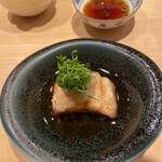 鮨結う翼 - 太刀魚の揚げ出し。揚げたてサクサク