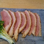 蕎麦切り わたなべ - 鴨ロース柚子胡椒添え