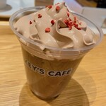 Top's Key's Cafe - とちおとめブラウニーラテ(580円)