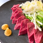 beef heart sashimi