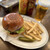 ファイヤーハウス - 料理写真:ダブルチーズバーガー 2,120円＋生ビール 590円