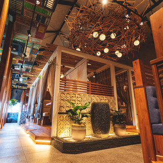 A relaxing space where you can feel like a resort like a beach club in Bali ♪
