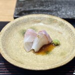 鮨旬美西川 - 三重県産石鯛　刺身