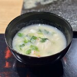 鮨旬美西川 - 山口県産クエ粕漬汁