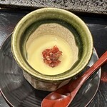 鮨旬美西川 - 茶碗蒸し　梅肉のせ