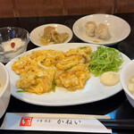 Chuuka Yamucha Kanei - カニ肉とたまごの炒め定食 1100円。