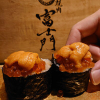 個室焼肉 富士門 恵比寿 - 雲丹+いくらトッピング