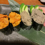 お寿司と焼鳥きっちん 祐星 - 雲丹 & 蟹味噌
