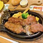 ブロンコビリー - 300g 頑固バーグ&カットステーキです