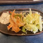 天ぷら家 てんてん - 料理写真:キムチと新漬