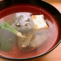 日本料理 晴山 - スッポンのお椀　お餅