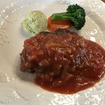 カフェ・レストラン モーツァルト - メイン料理　道産和牛のハンバーグ