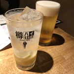 とりの巣 - 生中と生搾りレモン酎ハイで乾杯！