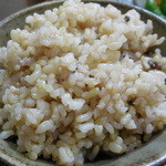 神代の湯 - 黒米入り御飯