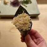 Fudoumae Sushi Iwasawa - 毛蟹の手巻き