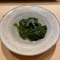 不動前 すし 岩澤 - ワカメのしゃぶしゃぶ