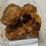 麦庵 - チキンは２種類、先ずはリモンソイチキン５００円。

レモンとハチミツを使った辛くないもも肉の唐揚げです。