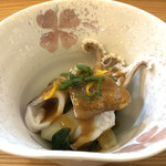Niku Ka Sakana - おまかせ魚セットのヒイカ酢味噌掛け