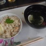 夢かぐら - しめにご飯とお吸い物