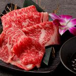 Yakiniku Sukiyaki Jun - 黒毛和牛ロース炙り焼肉（極みおろしポン酢）￥2,380