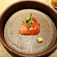 天ぷらあら木 - 戸井産の漬け鮪