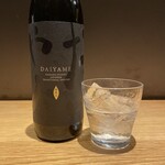 天ぷら 天寅 - だいやめ黒（芋焼酎、鹿児島県）